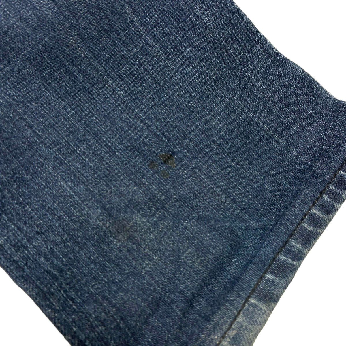 Chanel Lamb Patent Skinny Denim Pants Indigo Blue 36 — view 8