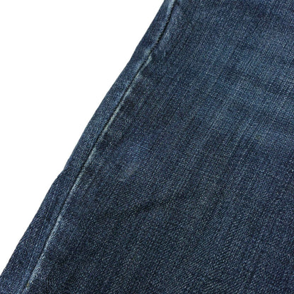 Chanel Lamb Patent Skinny Denim Pants Indigo Blue 36 — view 6