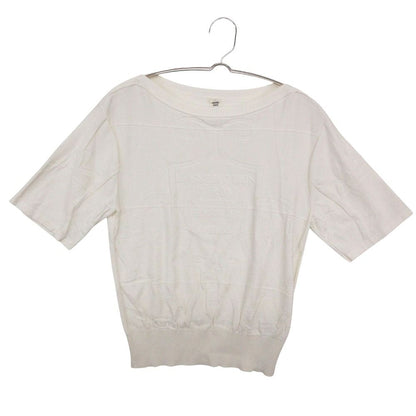 Hermes Knit Top Short Sleeve Silk Cotton Boat Neck L'instrvction du Roy