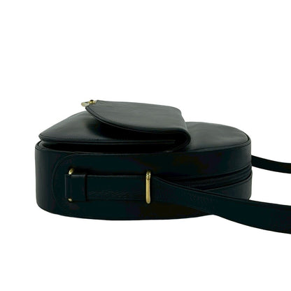 Cartier Sapphire Line Leather Mini Shoulder Bag Crossbody Pochette Black — view 6