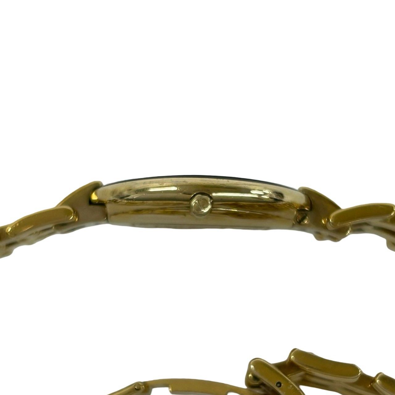 Dior Vintage Baguilla Quartz Watch Gold Black — view 6