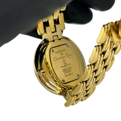 Dior Vintage Baguilla Quartz Watch Gold Black — view 5