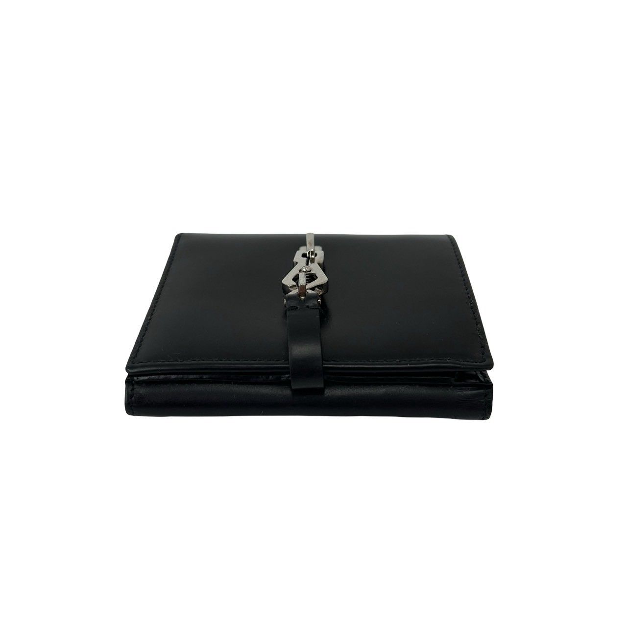 Gucci Jackie Leather Bifold Wallet Mini Billfold Coin Purse Card Case Black — view 3