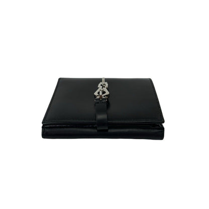 Gucci Jackie Leather Bifold Wallet Mini Billfold Coin Purse Card Case Black — view 3