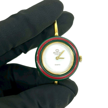 Gucci Vintage Change Bezel Sherry Line Quartz Wristwatch Gold Watch — view 3