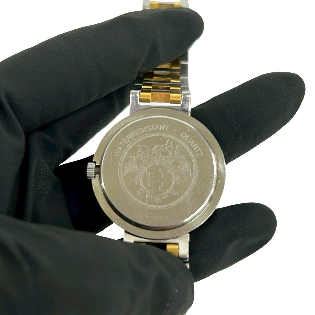 Hermes Products Clipper Stainless Steel Quartz Watch Wrist Silver — view 5