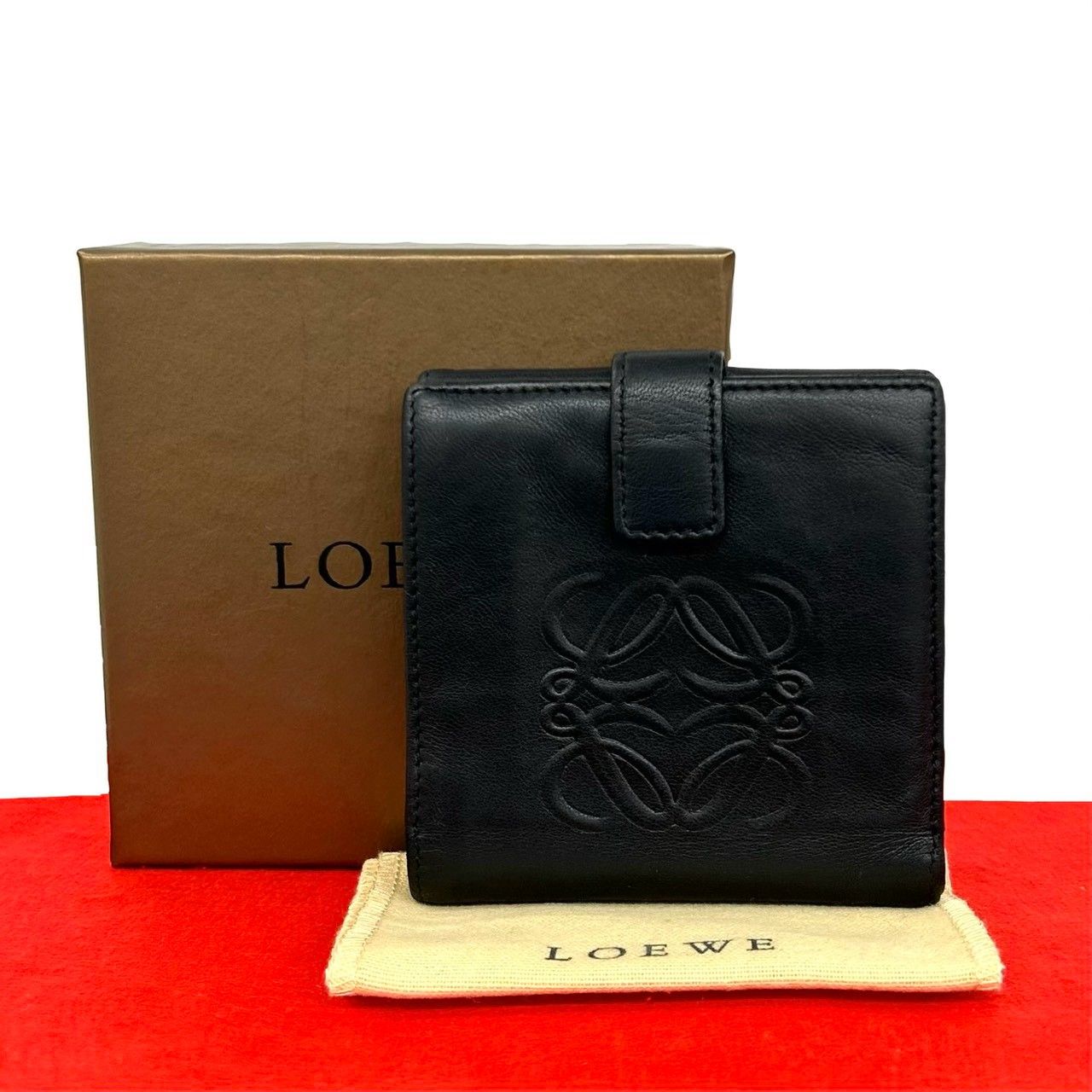 Loewe Anagram Wallet Black