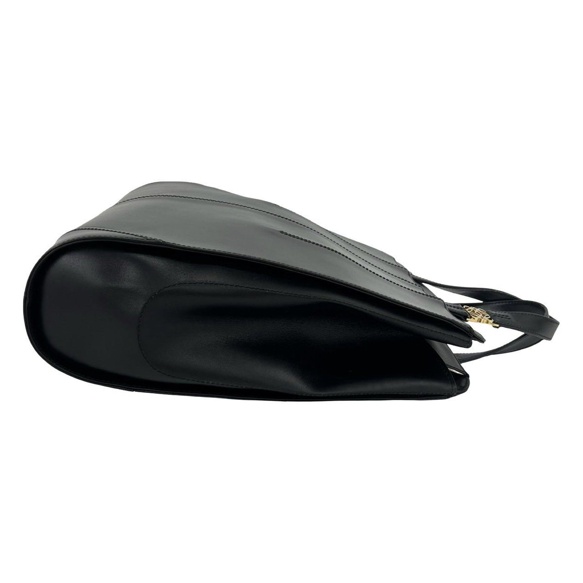 Loewe Anagram Logo Motif Leather Tote Bag Black — view 6