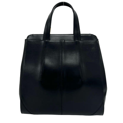 Loewe Anagram Logo Motif Leather Tote Bag Black — view 4