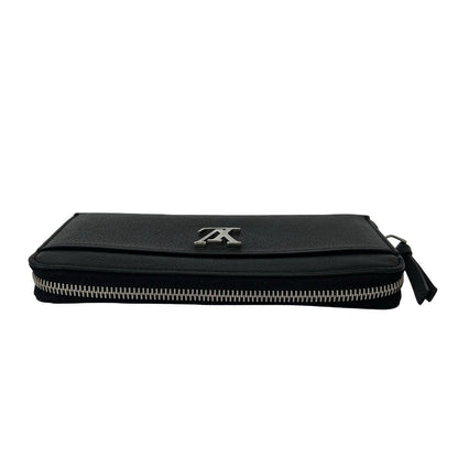 Louis Vuitton Zippy Lockme Leather Wallet Bifold Round Zip Black — view 3