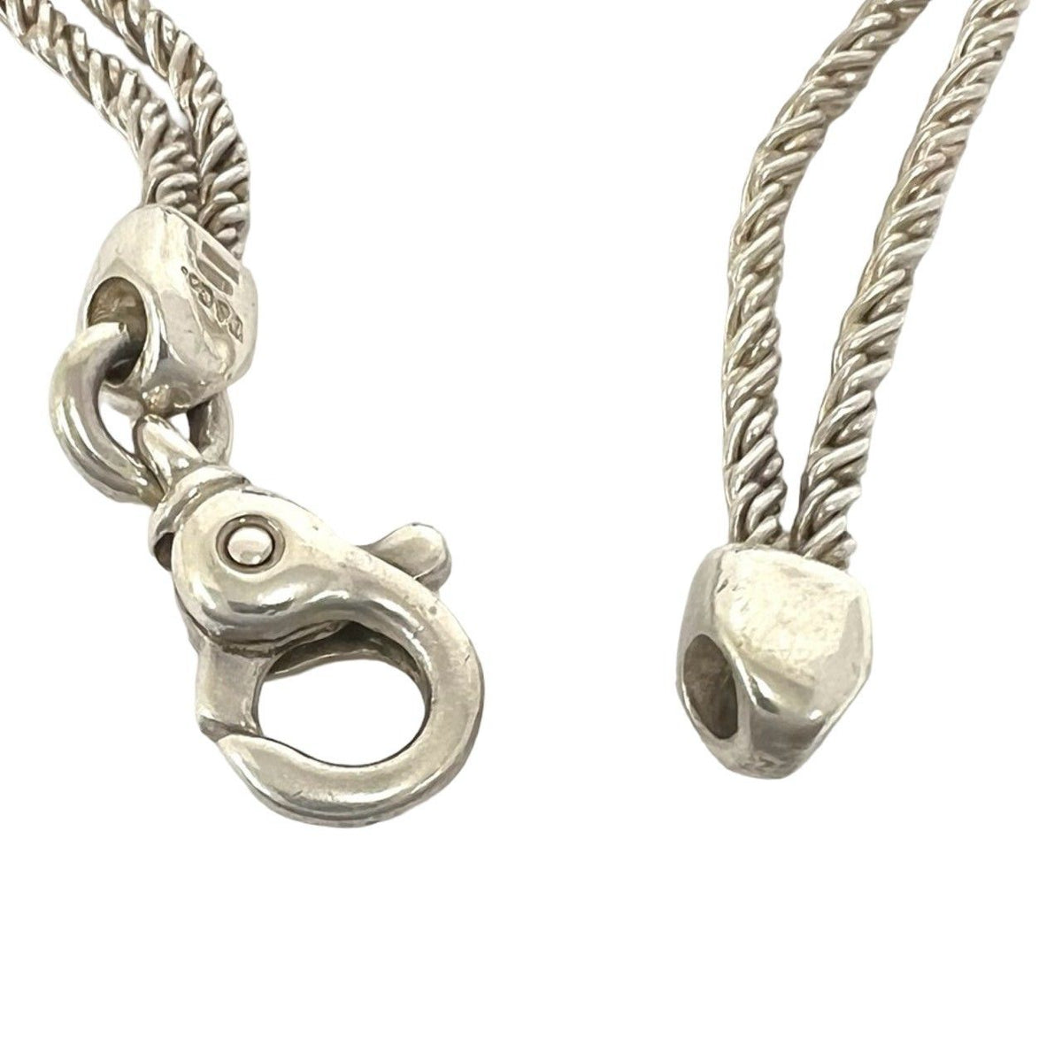 Tiffany & Co Vintage Center Knot Double Rope Bracelet 925 Sterling Silver — view 4