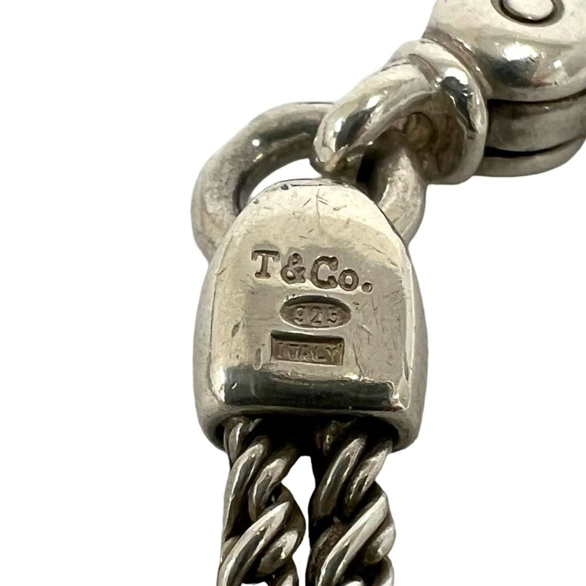 Tiffany & Co Vintage Center Knot Double Rope Bracelet 925 Sterling Silver — view 3