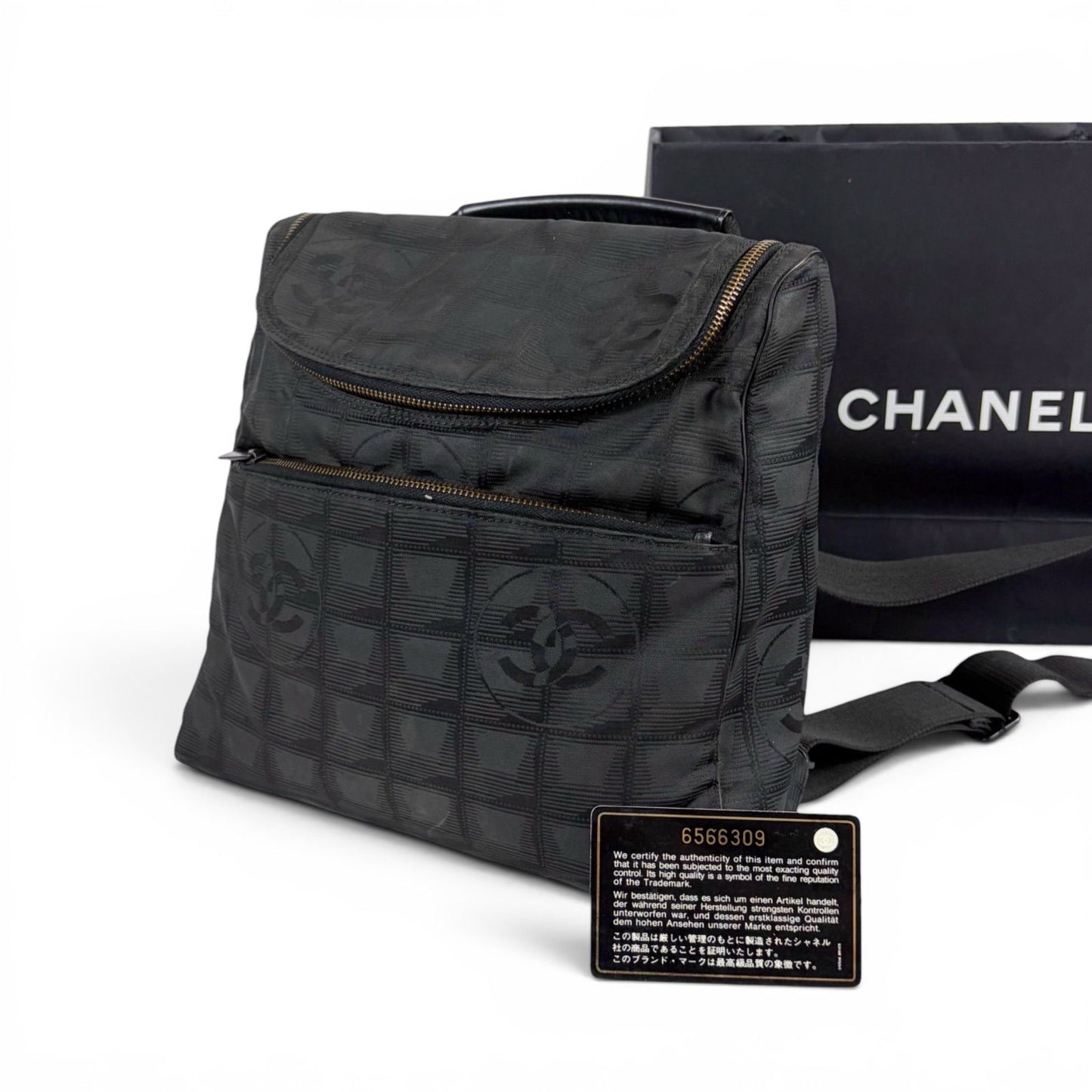 Chanel New Travel Line 2-Way Backpack Black