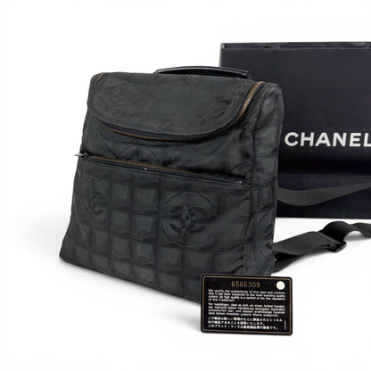 Chanel New Travel Line 2-Way Backpack Black