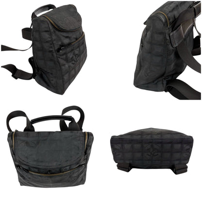 Chanel New Travel Line 2-Way Backpack Black — view 5