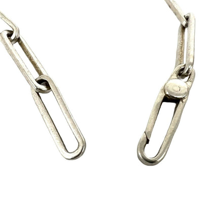 Gucci Logo Plate Bracelet 925 Sterling Silver Chain — view 4
