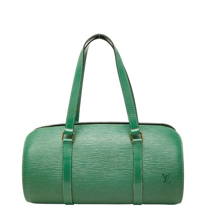 Louis Vuitton Epi Soufflot Handbag Borneo Green Leather