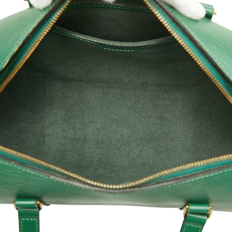 Louis Vuitton Epi Soufflot Handbag Borneo Green Leather — view 7