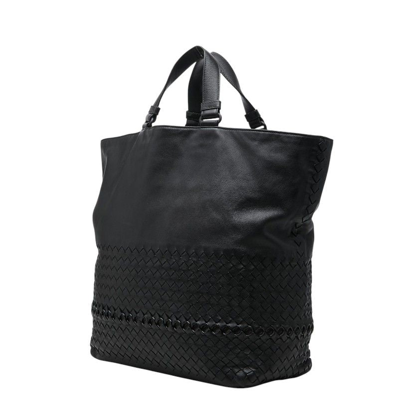 Bottega Veneta Intrecciato Tote Black Leather — view 2
