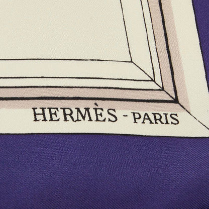 Hermes Carre 90 Quai Aux Fleurs Flower Blooming Coastal Street Scarf Large — view 5