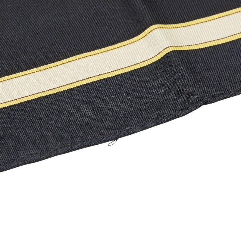 Hermes Carre 90 Carrousel Merry Go Round Scarf Large Black Gold Silk — view 3