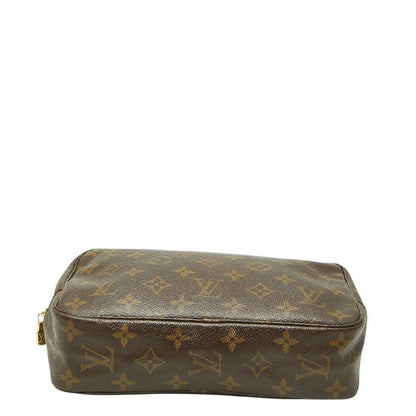 Louis Vuitton Monogram Trousse Toilet 23 Clutch Pouch Brown Leather — view 3