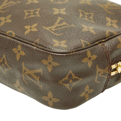Louis Vuitton Monogram Trousse Toilet 23 Clutch Pouch Brown Leather — view 6