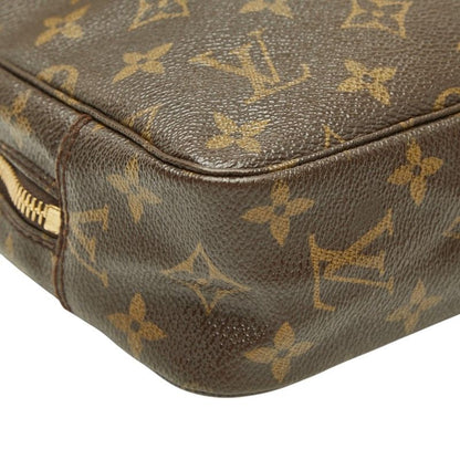 Louis Vuitton Monogram Trousse Toilet 23 Clutch Pouch Brown Leather — view 7