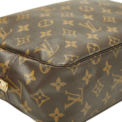 Louis Vuitton Monogram Trousse Toilet 28 Second Bag Brown Leather — view 5