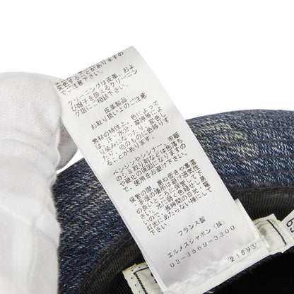 Hermes Hat Blue Indigo Denim Linen — view 9