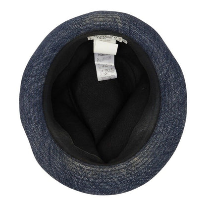 Hermes Hat Blue Indigo Denim Linen — view 4