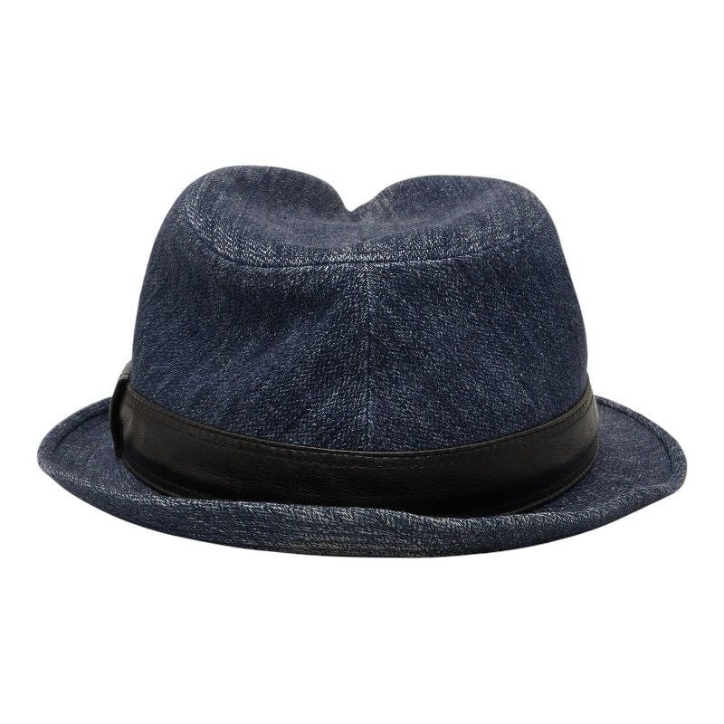 Hermes Hat Blue Indigo Denim Linen — view 3