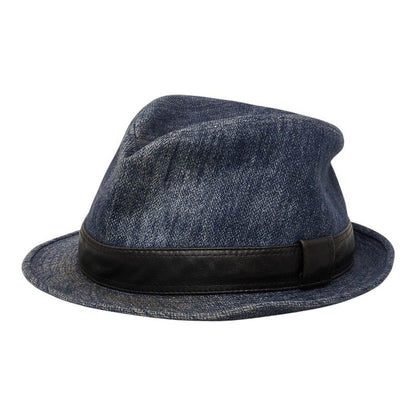 Hermes Hat Blue Indigo Denim Linen — view 2