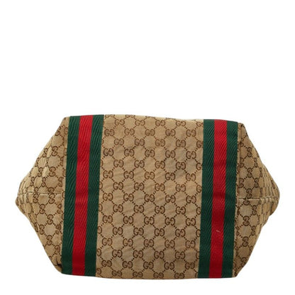 Gucci GG Canvas Sherry Line Jolly Tote Shoulder Bag Beige Brown — view 3