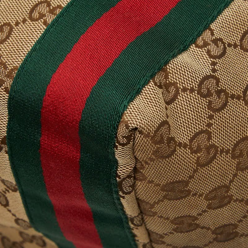 Gucci GG Canvas Sherry Line Jolly Tote Shoulder Bag Beige Brown — view 4