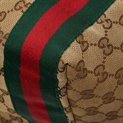 Gucci GG Canvas Sherry Line Jolly Tote Shoulder Bag Beige Brown — view 4