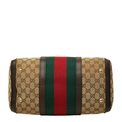 Gucci GG Canvas Sherry Line 2-Way Shoulder Bag Beige Brown — view 3