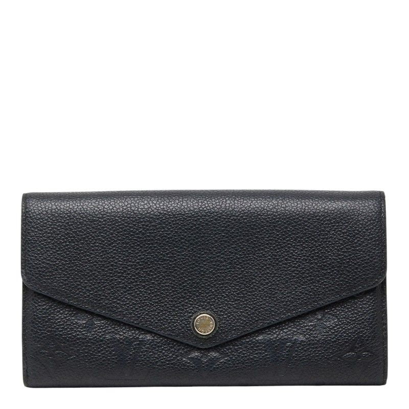 Louis Vuitton Monogram Empreinte Portefeuille Sarah Rogue Wallet Black Noir