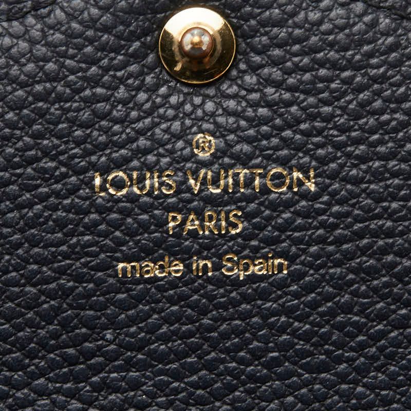 Louis Vuitton Monogram Empreinte Portefeuille Sarah Rogue Wallet Black Noir — view 8