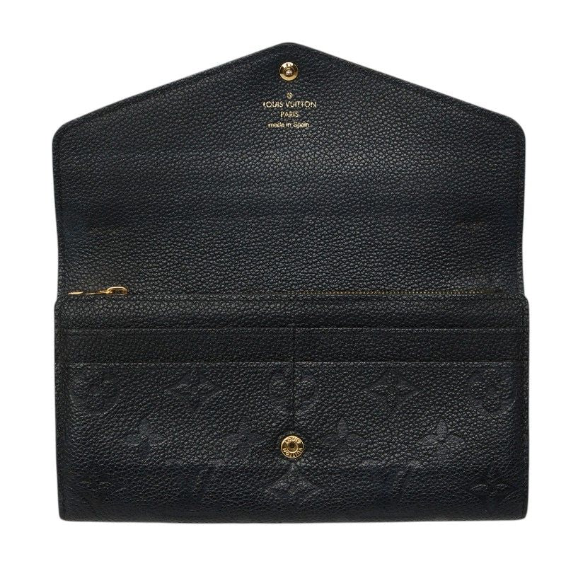 Louis Vuitton Monogram Empreinte Portefeuille Sarah Rogue Wallet Black Noir — view 6