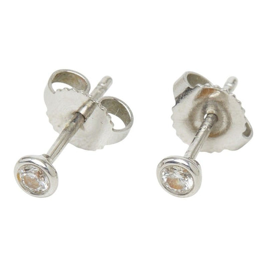 Tiffany & Co Elsa Peretti by the Yard Stud Earrings Platinum
