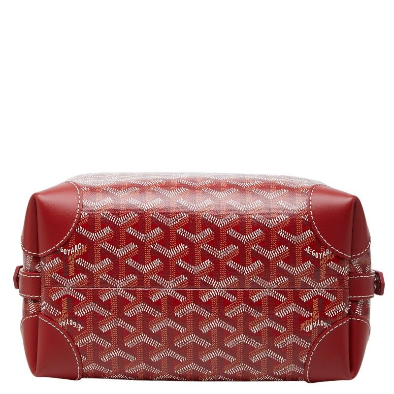 Goyard Bowring 25 Toiletry Handbag Red Leather — view 3