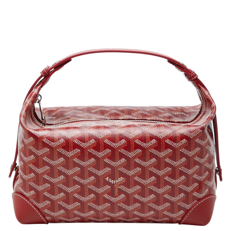 Goyard Bowring 25 Toiletry Handbag Red Leather