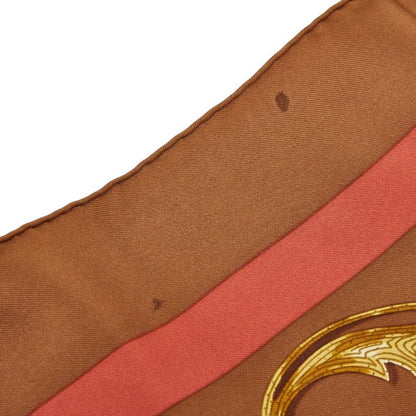Hermes Carre 90 Cheval Turc Turkish Horse Scarf Brown Multicolor Silk — view 6