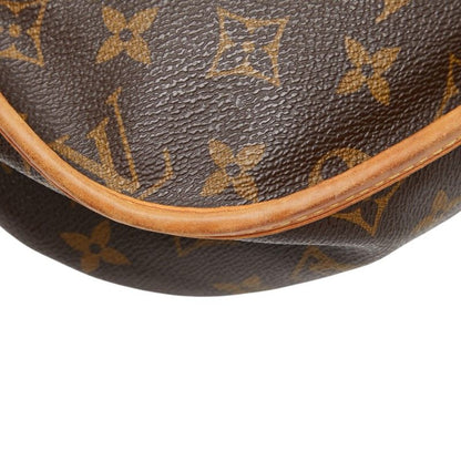 Louis Vuitton Monogram Menilmontan PM Crossbody Shoulder Bag Brown Leather — view 4
