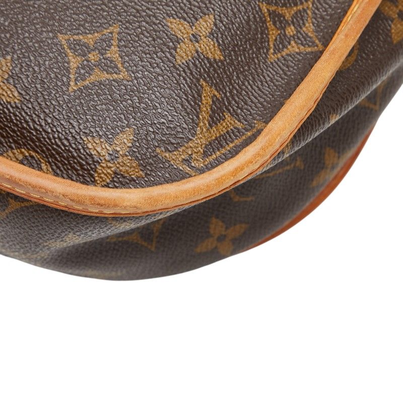 Louis Vuitton Monogram Menilmontan PM Crossbody Shoulder Bag Brown Leather — view 6