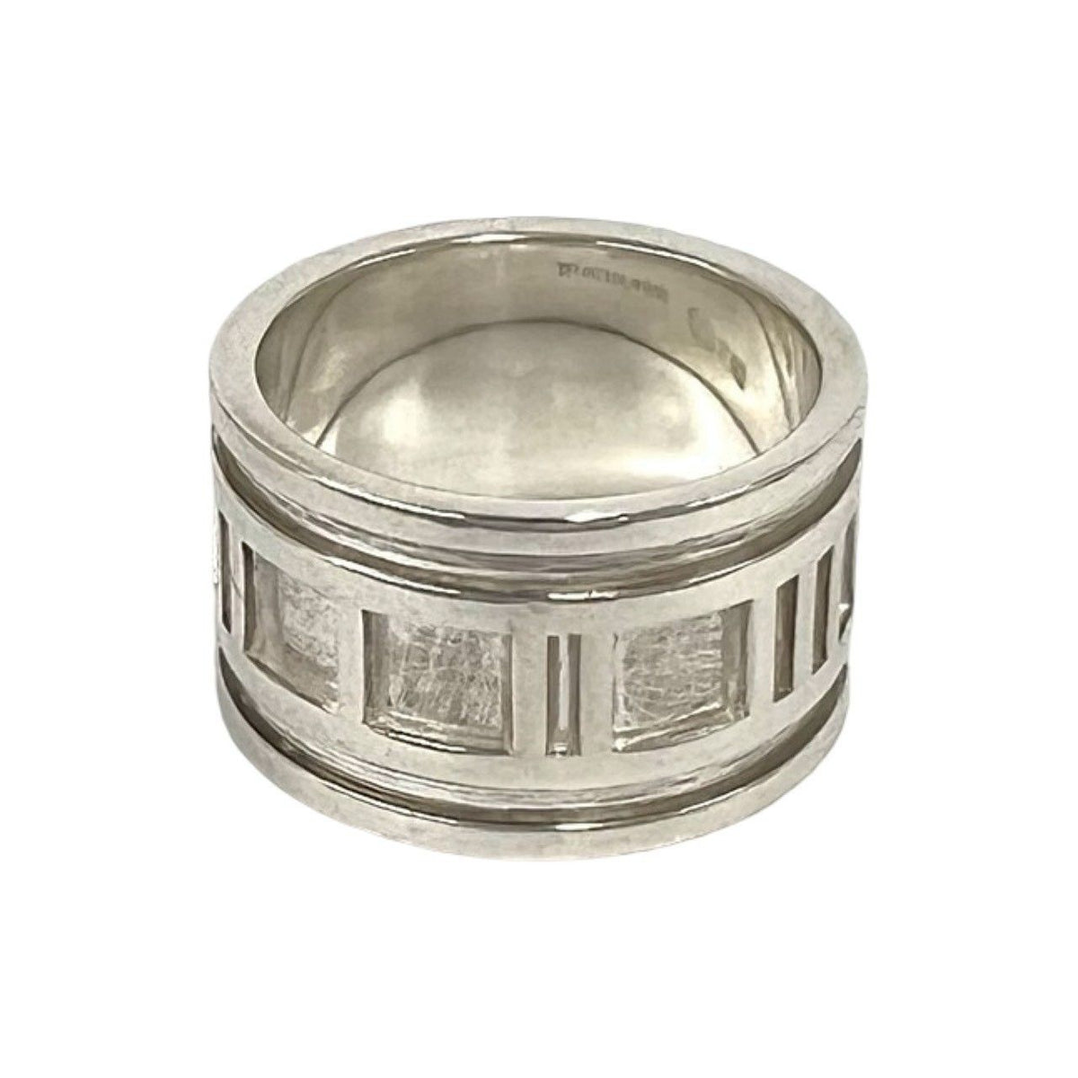 Tiffany & Co Vintage Wide Atlas Ring 925 Sterling Silver — view 4