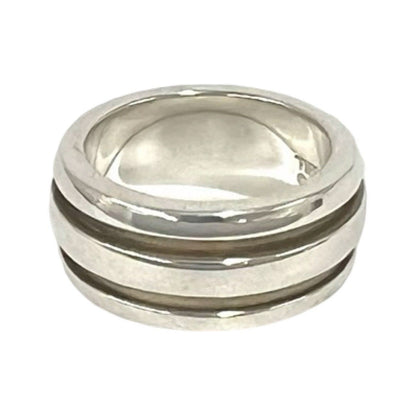 Tiffany & Co Vintage Group Double Line Ring 925 Sterling Silver — view 4