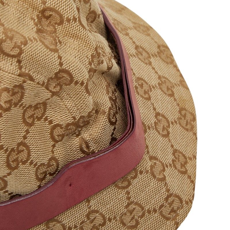 Gucci GG Canvas Bucket Hat Beige Pink — view 5