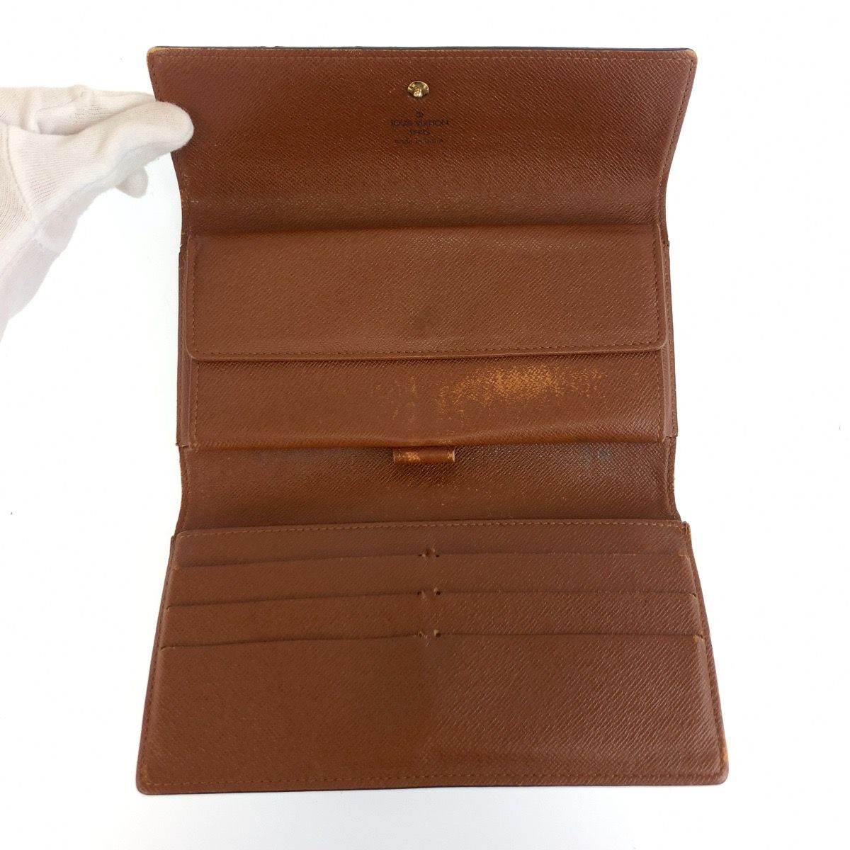 Louis Vuitton Monogram Porto Tresor International Brown Wallet — view 4